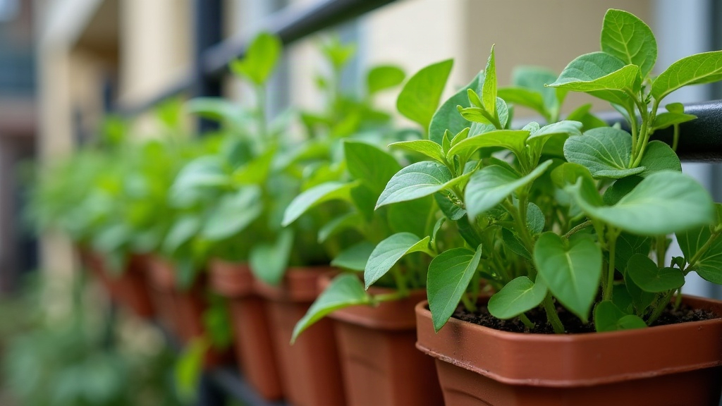 Dwarf Snap Peas in Narrow Railing Planters: Early Spring Harvest