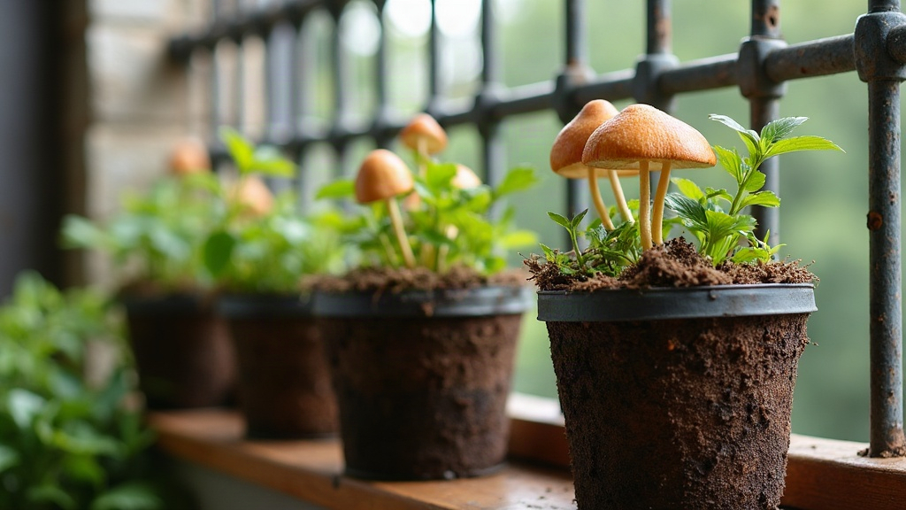 Growing Oyster Mushrooms in Coffee-Ground Buckets on a Balcony