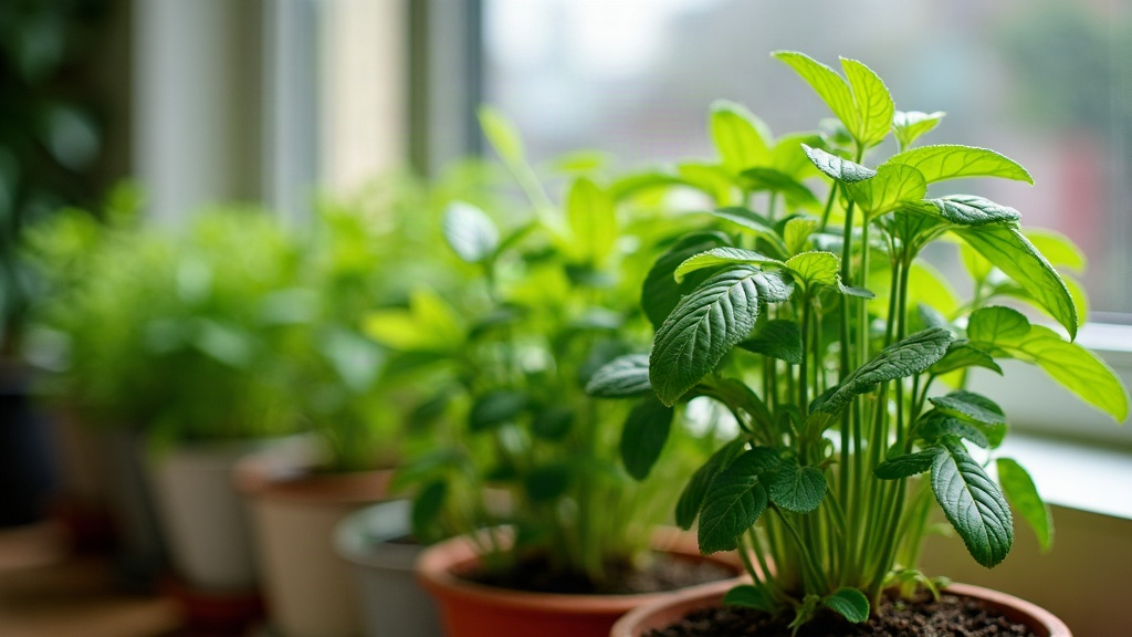 Vietnamese Coriander in Self-Watering Pots for Hot Balconies